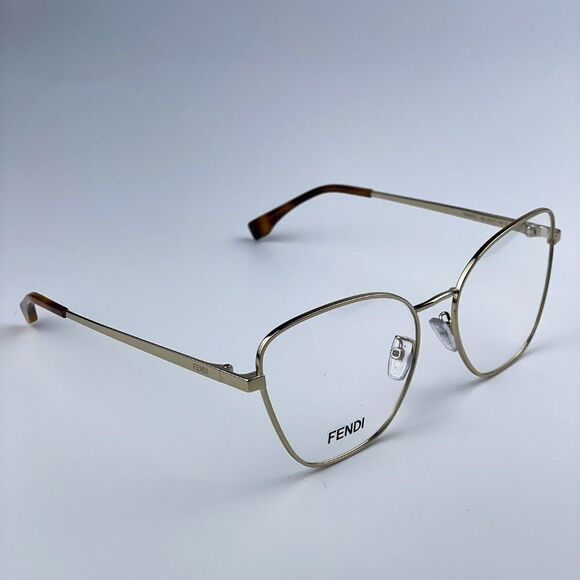 NEW Fendi FE50007U 033 Light Gold Butterfly Women Eyeglasses - Picture 6 of 10